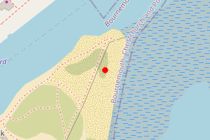 Map showing Mudeford Stanpit