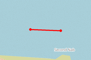 Map showing west cliff beach whitby