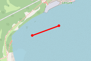 Map showing Whitmore Bay West