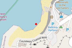 Map showing Ballintoy