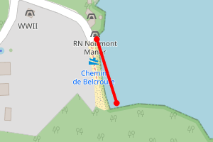 Map showing Belcroute