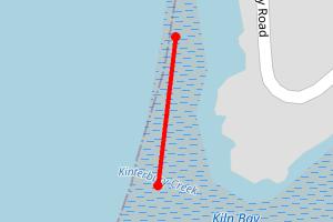 Map showing KINTERBURY CREEK