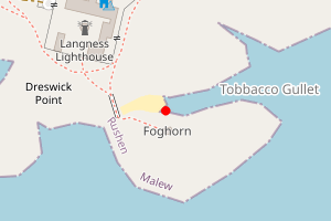 Map showing LANGNESS LIGHTHOUSE