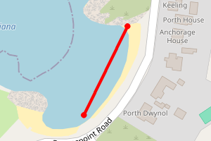 Map showing RAVENS POINT RD