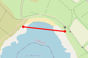 Map showing Santa Warna