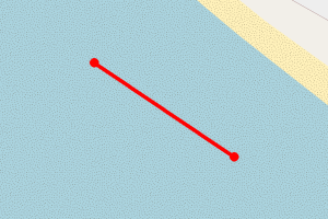 Map showing St. Annes Beach - South Promenade