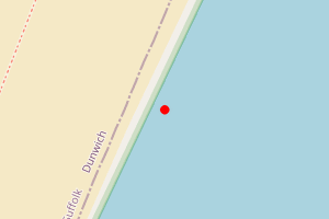 Map showing Dunwich