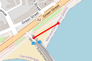 Map showing Fisherman's Quay (north-east of quay)
