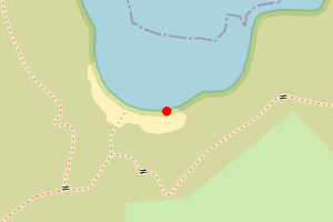 Map showing Porthsychan nr Tresinwen