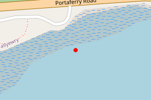 Map showing Barr's Bay Mountstewart Rd