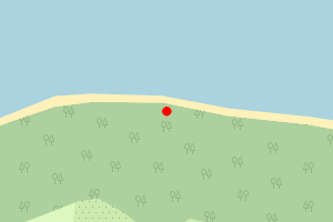 Map showing Players Beach, Ryde