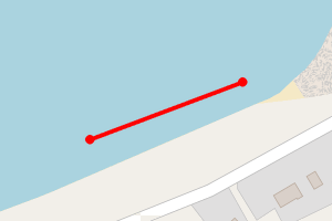 Map showing Llanddona