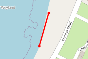 Map showing Weyland Bay