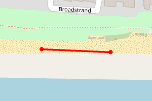 Map showing Rustington (Littlehampton) - Broadstrand