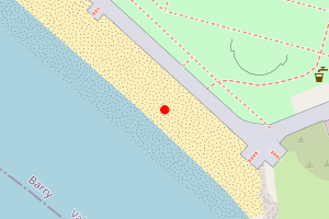 A map showing the Watch House Bay Two beach stretch plotted on it