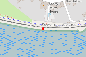 Map showing Culross Beach