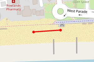 Map showing Worthing - George V (west)