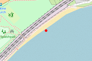 Map showing Burntisland nr Erskine Church