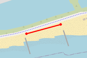 Map showing Shoreham-by-Sea Widewater Lagoon Central