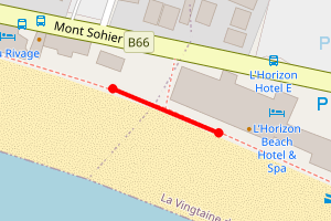 Map showing St Brelade