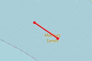 Map showing Marloes Sands