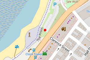 Map showing Sandylands north Morecambe
