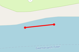 Map showing Carmarthen Bay