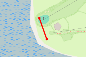 Map showing Southerness Lighthouse