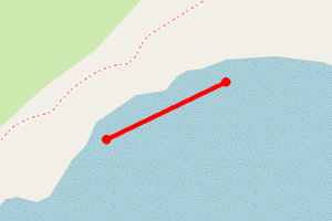 Map showing Telpyn Point