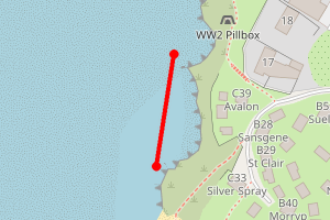 Map showing Tom's - Hayle