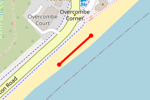 Map showing Bowleaze Cove (Lodmoor Nature Reserve)