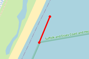 Map showing Shingle Street, north