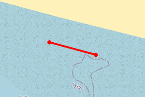 Map showing Dungeness - Lydd Ranges