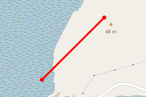 Map showing Crinan Ferry 2 (North West)