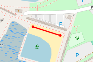 Map showing Brightlingsea Paddling Pool Beach