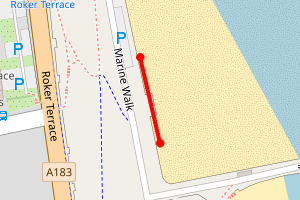 Map showing Roker_North of Marina
