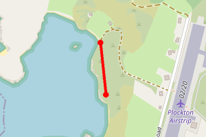 Map showing Camas Dubh Aird (Coral Beach)
