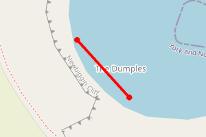 Map showing Gristhorpe Bay South