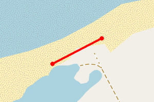 Map showing Brue