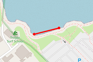 Map showing Portrush East Strand