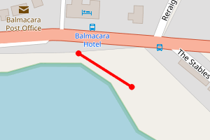 Map showing Balmacara Bay (Reraig)