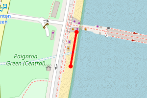 Map showing Paignton Pier