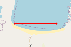 Map showing Scousburgh Sands