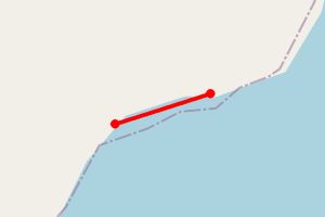 Map showing Millburn Bay
