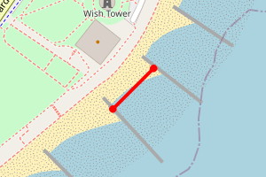 Map showing Wish Tower