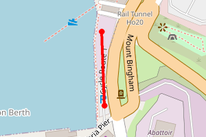 Map showing The Quay, La Collette, St Helier