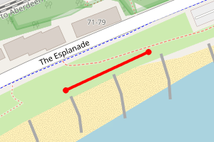 Map showing Broughty Ferry Esplanade