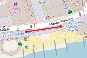Map showing Worthing
