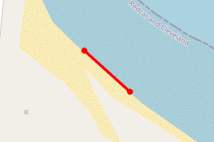 Map showing South Gare 2