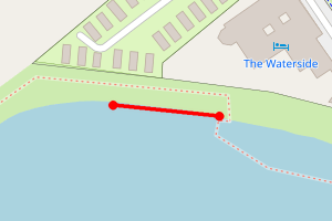Map showing Ardrossan North - The Waterside